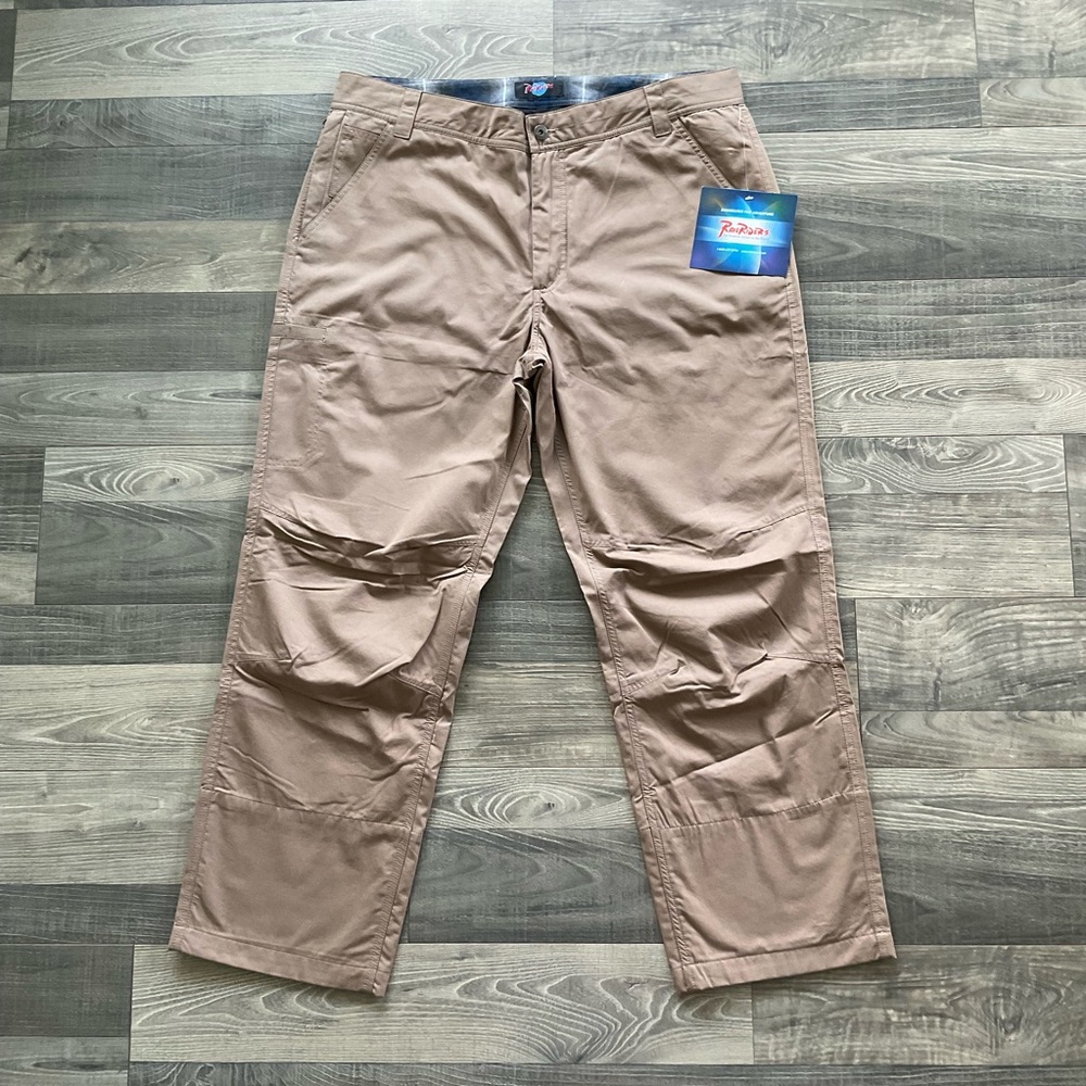 38x30 NWT RailRiders Lined Commuter Khakis Men’s Tan Outdoor Adventure Hiking